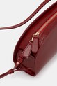 A.P.C. poșetă de piele sac demi-lune shoulder PXCCK.F61997 rosu