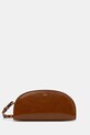 Шкіряна сумочка A.P.C. sac demi-lune shoulder лицьова шкіра коричневий PXCCK.F61997