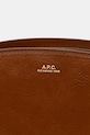 Шкіряна сумочка A.P.C. sac demi-lune shoulder коричневий PXCCK.F61997