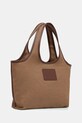 Βαμβακερή τσάντα A.P.C. cabas harper mini COHKF.F67039 καφέ AW25