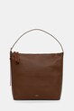 A.P.C. geantă de mână din piele sac vera uni maro PXCBL.F61902
