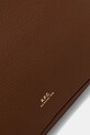 A.P.C. geantă de mână din piele sac vera maro PXCBL.F61902