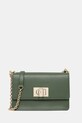 Furla poșetă de piele uni verde BAFKACO.ARE000.OLI00