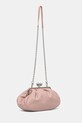 Δερμάτινη τσάντα ώμου Weekend Max Mara CUBICO 2525516194600 ροζ AW25