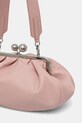 Αξεσουάρ Δερμάτινη τσάντα ώμου Weekend Max Mara CUBICO 2525516194600 ροζ