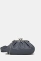 Δερμάτινη τσάντα ώμου Weekend Max Mara CUBICO λείο δέρμα μωβ 2525516194600