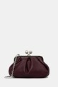 Weekend Max Mara poșetă de piele PRATI uni burgundia 2525516204600