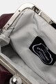 Kožená kabelka Weekend Max Mara PRATI 2525516204600 burgundské