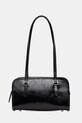 Coach torebka skórzana Swing Zip Bag skóra licowa czarny CAO34