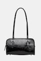 Coach torebka skórzana Swing Zip Bag gładkie czarny CAO34