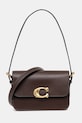 Coach poșetă de piele uni maro CAM17