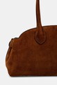 Akcesoria Coach torebka zamszowa Empire Carryall Bag 34 CBN41 brązowy