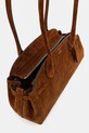Coach torebka zamszowa Empire Carryall Bag 34 CBN41 brązowy
