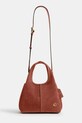 Akcesoria Coach Suade Lana Shoulder Bag 23 torebka crossbody damska zamszowa CBZ95 brązowy