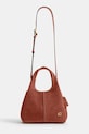 Akcesoria Coach Suade Lana Shoulder Bag 23 torebka crossbody damska zamszowa CBZ95 brązowy