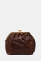 Weekend Max Mara geantă de piele MIRTE uni maro 2525516035600