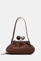Weekend Max Mara geantă de piele LECITO uni maro 2525516075600