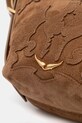 Τσάντα σουέτ ZADIG&VOLTAIRE BABY JANE WESTERN SUEDE καφέ LWBA03926