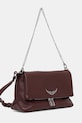 ZADIG&VOLTAIRE poșetă de piele LWBA04125 burgundia AW25