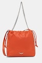 ZADIG&VOLTAIRE poșetă de piele uni portocaliu LWBA04016