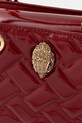 Kurt Geiger London geantă de piele KENSINGTON burgundia 4376850319