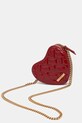 Akcesoria Kurt Geiger London torebka skórzana KENSINGTON 4027150319 bordowy