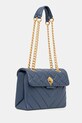 Usnjena torbica Kurt Geiger London KENSINGTON 3586289109 mornarsko modra AW25