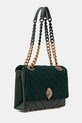 Kožená kabelka Kurt Geiger London KENSINGTON 9959871219 zelená AW25