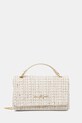 Valentino Bags torebka TWEED nie mieści A4 beżowy VBS9JP02