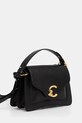 Kožená kabelka Coccinelle COCCINELLE C-ME BIMATERI. E1.T1R.18.02.01 černá AW25
