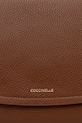 Kožená kabelka Coccinelle REBEKKA hnědá E1.T95.15.02.01