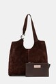 Coccinelle torebka zamszowa skóra zamszowa brązowy E1.THE.11.01.01