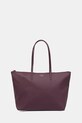 Lacoste poșetă uni burgundia NF1888PK