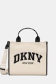 Βαμβακερή τσάντα Dkny υφασμάτινο μπεζ R52AGR57