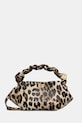 GANNI torebka skórzana Ganni Bou Bag Mini Print wzorzyste brązowy A6948