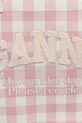 GANNI borsa a mano in cotone Shopper XXL Pocket Vichy A6894 rosa