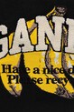 GANNI torebka bawełniana Shopper XXL Pocket Banana Print A6896 czarny