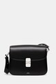 Δερμάτινη τσάντα A.P.C. Sac Grace λείο μαύρο PXBVN.F61412