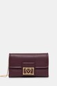 Love Moschino torebka aplikacja bordowy JC4093PP1NLI0552