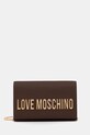 Love Moschino torebka aplikacja brązowy JC4103PP1NKD0301