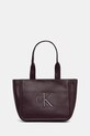 Τσάντα Calvin Klein συνθετικό μπορντό LV04F3218G