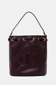 Calvin Klein torebka aplikacja bordowy LV04F3232G
