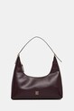 Calvin Klein torebka skórzana skóra licowa bordowy LV04F3262G