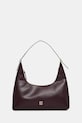 Шкіряна сумочка Calvin Klein лицьова шкіра бордо LV04F3262G