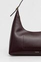 Akcesoria Calvin Klein torebka skórzana LV04F3262G bordowy