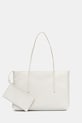 Τσάντα Calvin Klein απομίμηση λείου δέρματος λευκό LV04F3266G