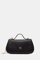 Calvin Klein torebka nie mieści A4 czarny LV04F3282G