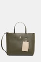 Kabelka Tommy Hilfiger imitácia kože zelená AW0AW17683