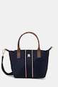 Τσάντα Tommy Hilfiger υφασμάτινο σκούρο μπλε AW0AW17707