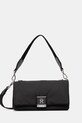 Τσάντα Tommy Hilfiger απλικέ μαύρο AW0AW17725